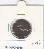 S14-UKI-0018 Great Britain 1 farthing 1773  VG/FI km602