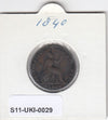 S14-UKI-0029 Great Britain 1 farthing 1840  FI km725
