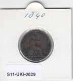 S14-UKI-0029 Great Britain 1 farthing 1840  FI km725