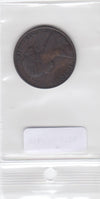 S14-UKI-0124 Great Britain 1/2 penny 1861  XF km748