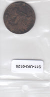 S14-UKI-0125 Great Britain 1/2 penny 1862  FI/VF km748