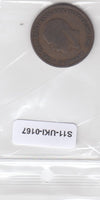 S14-UKI-0167 Great Britain 1/2 penny 1929  FI/VF KM837