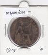 S14-UKI-0296 Verenigd Koninkrijk 1 penny 1919 H VF KM# 810