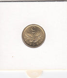 S14-W02-0019 Singapore 5 cent 1989  BU km50