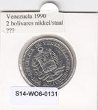 S14-W06-0131 Venezuela 2 bolivar 1990  unc y43