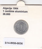 S14-W08-0036 Algeria 1 santim 1964  MS60 KM# 94