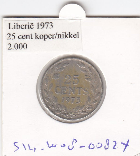 S14-W08-0082x Liberia 5 cents 1960  VF KM# 14