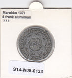 S14-W08-0133 Morocco 5 francs 1951  FI/VF Y# 48