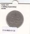 S14-W09-0128 Kenia 1 shiling 1971  VF KM1