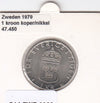 S14-ZWE-0022 Sweden 1 krona 1979  XF/UNC KM-852