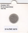 S14-ZWE-0079 Sweden 10 Ore 1973  XF KM-835