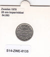 S14-ZWE-0135 Sweden 25 Ore 1978  XF KM-851
