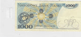 S19-B7V-0103 POLAND 1000 ZLOTYCH 1982   P-146 UNC