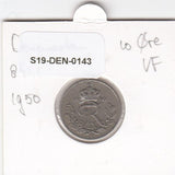 S19-DEN-0143 Denmark 10 ore 1950  KM# 841 VF