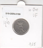 S19-DEN-0159 Denmark 10 ore 1963  KM# 849 VF