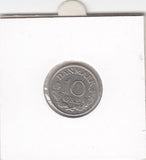 S19-DEN-0161 Denmark 10 ore 1964  KM# 849 VF/XF