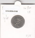S19-DEN-0166 Denmark 10 ore 1968  KM# 849 VF