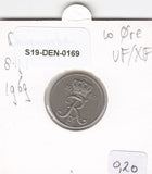 S19-DEN-0169 Denmark 10 ore 1969  KM# 849 VF/XF