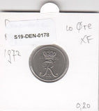 S19-DEN-0178 Denmark 10 ore 1972  KM# 849 VF/XF