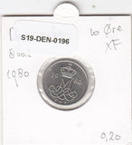 S19-DEN-0196 Denmark 10 ore 1980  KM# 860 VF/XF