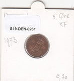 S19-DEN-0261 Denemarken 5 ore 1973  KM# 859 XF