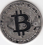 S19-PEN-0168 Token Bitcoin Coloured Silver      Crypto Currency