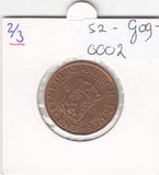 S2-G09-0002 Netherlands East Indies 1 Cent XF 1926 KM315