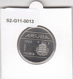 S2-G11-0013 Aruba 1 Florin MS63 1988 KM5