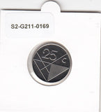 S2-G11-0169 Aruba 25 Cents FDC 1995 KM3