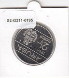 S2-G11-0195 Aruba 2 1/2 Florins FDC 1998 KM6