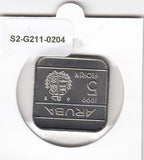 S2-G11-0204 Aruba 5 Florins FDC 1999 KM12