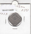 S2-G11-0225 Antilles 5 Cents AU 1977 KM13
