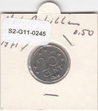 S2-G11-0245 Antilles 25 Cents VF 1971 KM11