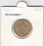 S2-G12-0011 Zweden 10 Kronor VF 1991 KM877