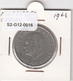 S2-G12-0016 Norway 5 Kroner VF 1963 KM412
