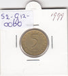 S2-G12-0060 Bulgaria 5 Stotinki VF 1999 KM239