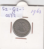 S2-G12-0072 Portugal 2 1/2 Escudos VF 1963 KM590