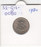 S2-G12-0080 Portugal 2 1/2 Escudos AU 1980 KM590