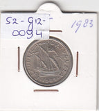 S2-G12-0094 Portugal 5 Escudos XF 1983 KM591