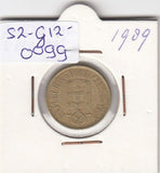 S2-G12-0099 Portugal 5 Escudos VF 1989 KM632