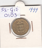 S2-G12-0103 Portugal 5 Escudos VF/XF 1999 KM632