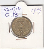 S2-G12-0115 Portugal 10 Escudos VF 1989 KM633