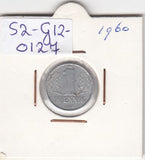 S2-G12-0127 Germany-DDR 1 Pfennig VF 1960 KM8