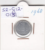 S2-G12-0131 Germany-DDR 1 Pfennig VF 1968 KM8