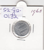 S2-G12-0132 Germany-DDR 1 Pfennig XF 1968 KM8