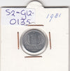 S2-G12-0135 Germany-DDR 1 Pfennig VF/XF 1981 KM8