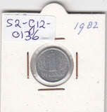 S2-G12-0136 Germany-DDR 1 Pfennig VF/XF 1982 KM8
