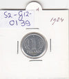 S2-G12-0139 Germany-DDR 1 Pfennig VF/XF 1984 KM8
