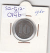 S2-G12-0146 Germany-DDR 10 Pfennig VF 1965 KM10