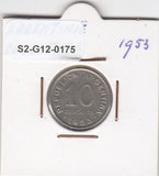 S2-G12-0175 Argentina 10 Centavos VF 1953 KM47a